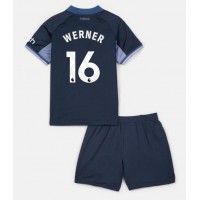 Dětský fotbalový dres Tottenham Hotspur Timo Werner #16 2023-24 Venkovní Krátký Rukáv (+ trenýrky)